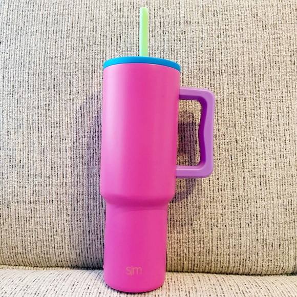 Simple Modern 40 oz Trek Tumbler with Handle and Straw Lid -80s Mix - Picture 1 of 7